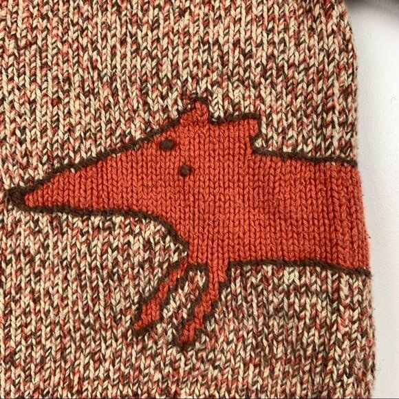 GYMBOREE Boys Sweater Fox Hood Hoodie with Orange Fox - Picture 2 of 6